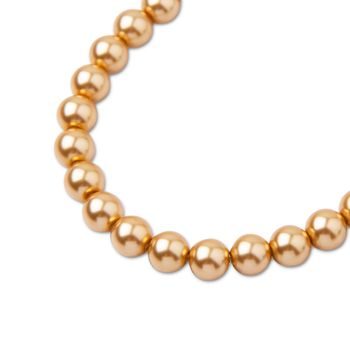 Preciosa guľatá perla MAXIMA 4mm Pearl Effect Gold