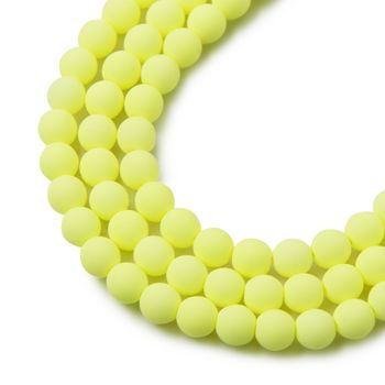 České stláčané korálky Estrela BONDELI 6 mm soft yellow