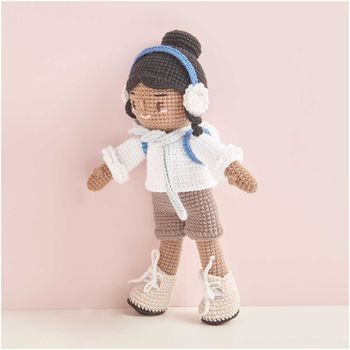 Manumi crochet polyester cord 5 mm ombré purple