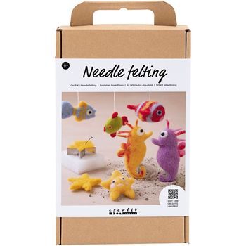 Creative felting set with various motifs