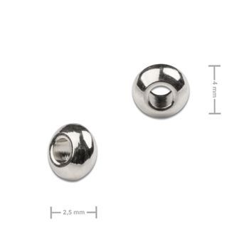 Distanční kroužek z chirurgické oceli rondelka 4 x 2,5 mm