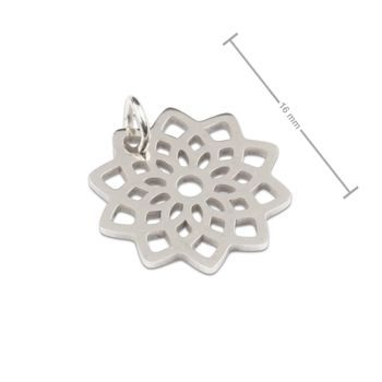 Přívěsek z chirurgické oceli mandala lotosový květ