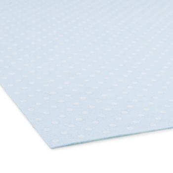 Felt polka dot design 1mm blue-white