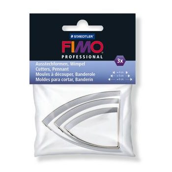 FIMO vykrajovátka ve tvaru oblého trojúhelníku 3ks
