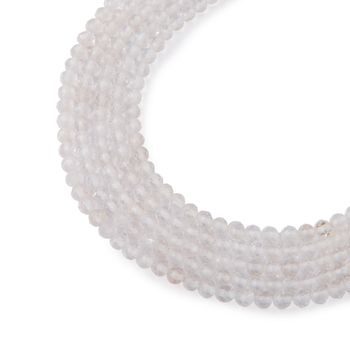 Clear Quartz faceted beads 3mm