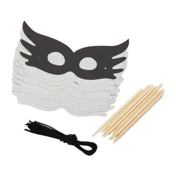 Vyškrabávací masky ve tvaru ptáčka 3 ks