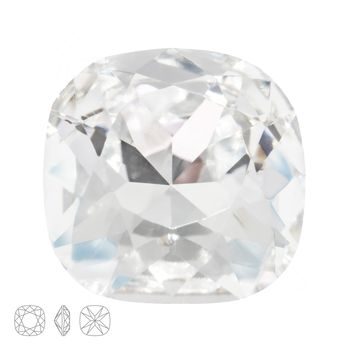 Preciosa MC piatră rotunjită pătrat MAXIMA 10x10mm Crystal