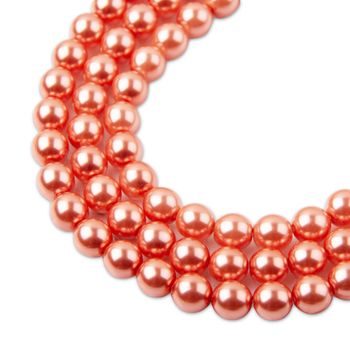 Glass pearls 6mm pink