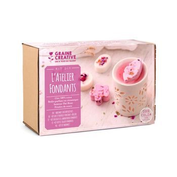 Scented wax melt making kit with an aroma lamp