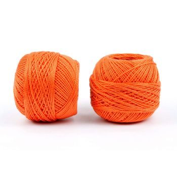 Pearl cotton thread orange