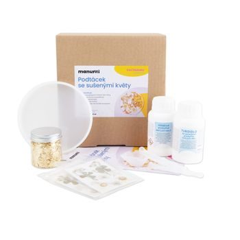 Creative kit for making a candle with minerals Litotherapy