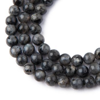 Larvikite beads 8mm