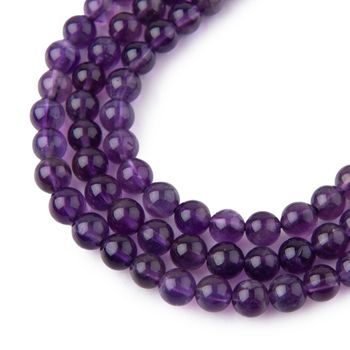 Amethyst AA beads 6mm