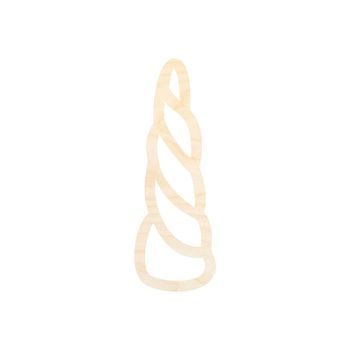 Wooden cutout for Macramé unicorn horn 25cm