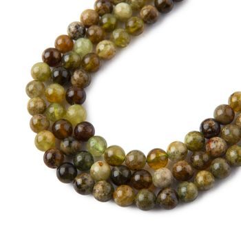 Green Garnet beads 4mm