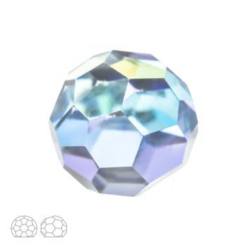 Preciosa MC nalepovací guľatý kameň 4mm Crystal Bermuda Blue