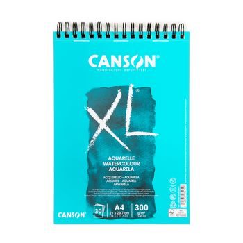 Canson skicák XL Aquarelle 30 listů A4 300g/m² kroužková vazba