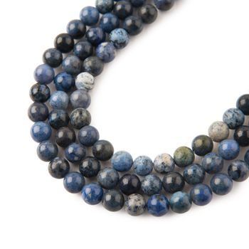 Dumortierite beads 4mm