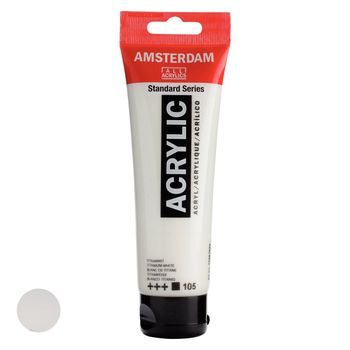 Amsterdam akrylová farba v tube Standart Series 120 ml 105 Titan White
