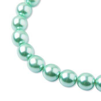 Glass pearls 10mm Mint green