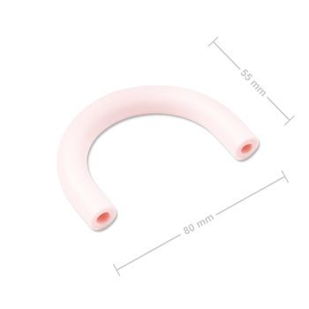 Silicone U-shaped teether Baby Pink