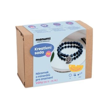 Manumi kreativní sada na výrobu náramku z minerálů se znamením zvěrokruhu Váhy