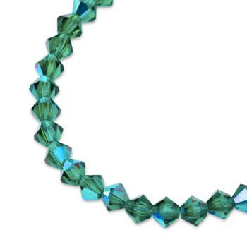 Preciosa MC bead Rondelle 6mm Emerald AB