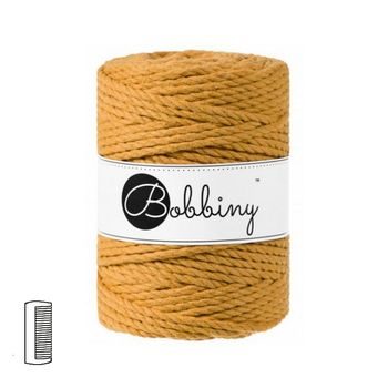 Bobbiny Fir textil Macramé XXL 3PLY 5mm Mustard