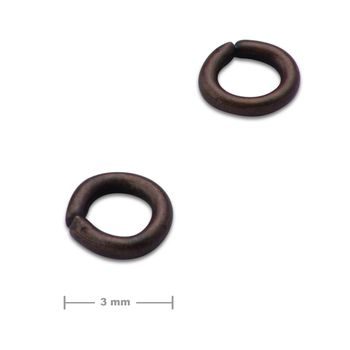 Jump ring 3mm antique copper