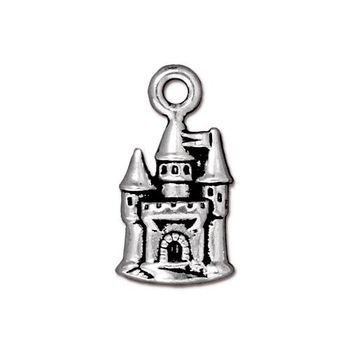 TierraCast pendant Castle antique silver