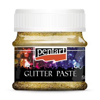 PENTART glitter paste fine 50ml gold