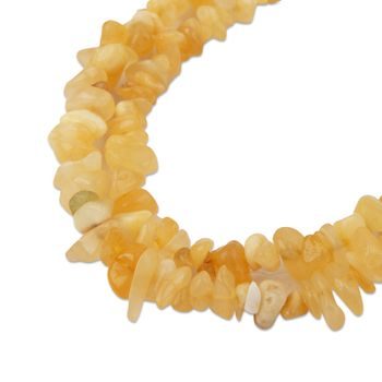 Yellow Calcite crystal chips 80cm