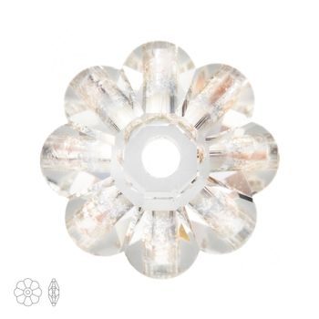 Preciosa MC floricică pentru cusut 8mm Crystal