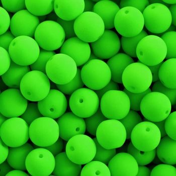 Pressed beads Estrela NEON 6mm green