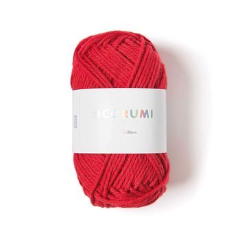 Cotton crochet yarn Ricorumi dk shade 028 red