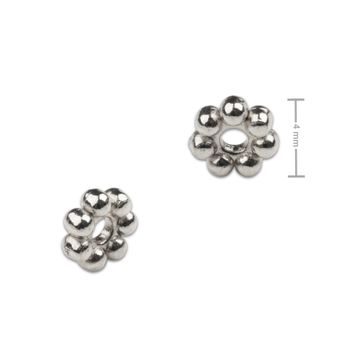 Distanční kroužek z chirurgické oceli květina 4 mm