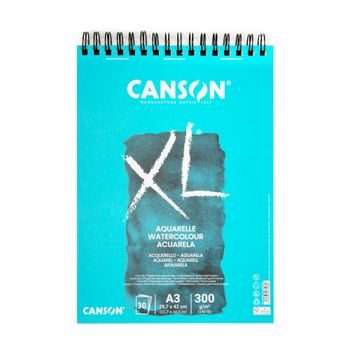 Canson sketch pad XL Aquarelle 30 sheets A3 300 g/m² spiral binding