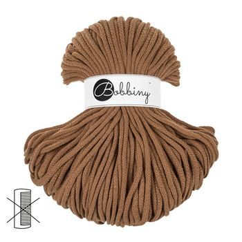 Bobbiny macramé šnúra Premium 5mm Caramel