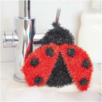Rico design háčkovacia bambulková priadza POMPON Print ružovo-biela