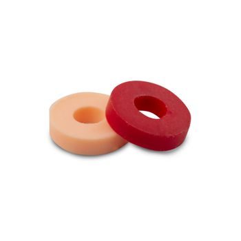 Heishi polymer beads red and pink