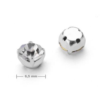 Našívací šaton v kotlíku ss30/6,5mm Crystal