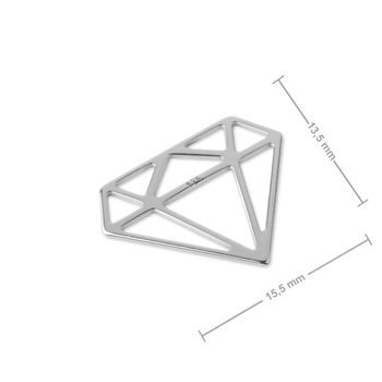 Stříbrný přívěsek diamant č.933