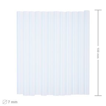 Batoane din silicon pentru pistolul de lipit transparent 7,2x100mm cca 115buc