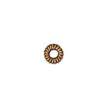 TierraCast decorative spacer Small Coiled Ring antique gold