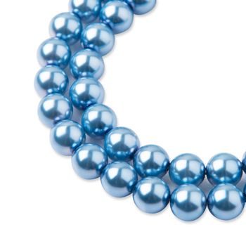 Glass pearls 8mm Baby blue