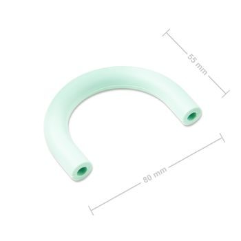 Silicone U-shaped teether Mint Green