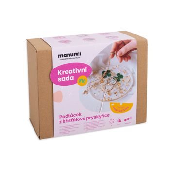 Manumi creative kit Crystal resin coaster with dried flowers