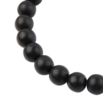 Manumi české dřevěné korálky 12mm černé