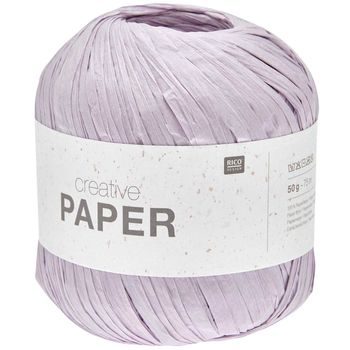 Rico design háčkovacia papierová priadza Creative paper odtieň 005 fialová