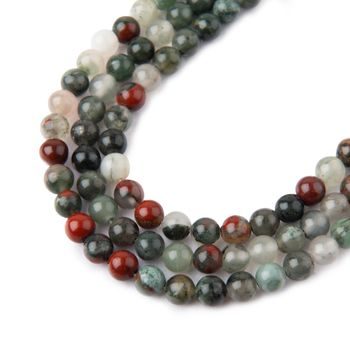 African Blood Stone beads 4mm